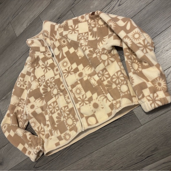 New Roxy Cream Surf ZipUp Sweater - Picture 13 of 15